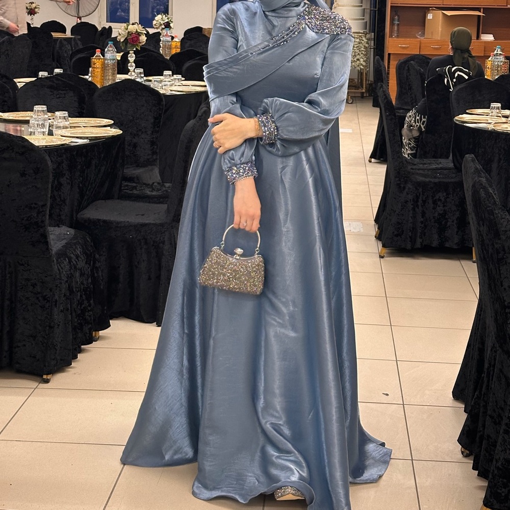 Elegant Blue Evening Dress